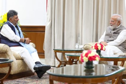 Chief Minister of Karnataka DK Shivakumar met Prime Minister Narendra Modi in Delhi today 2