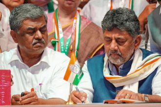 ಪರಿಷತ್ನ 4 ಕ್ಷೇತ್ರಗಳಲ್ಲಿ 'ಕೈ' ಕಳಪೆ ಪ್ರದರ್ಶನ; ನಾಡಿದ್ದು ಹೈಕಮಾಂಡ್ ಮುಂದೆ ರಾಜ್ಯ ನಾಯಕರ ಚಾರ್ಜ್ಶೀಟ್ 17 D.K. Shivakumar B.K Hariprasad 2