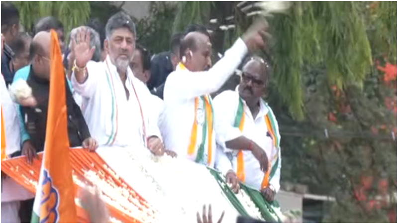 DK Shivakumar Road Show