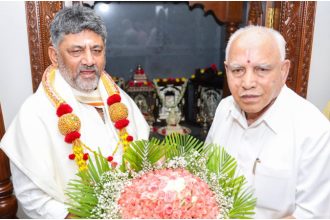 DK Shivakumar and BS Yediyurappa