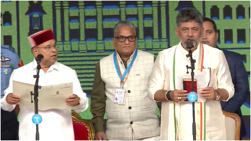 DK Shivakumar takes oath as Chief Minister of Karnataka Bengaluru