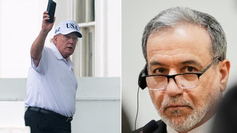 Donald Trump And Abbas Araghchi