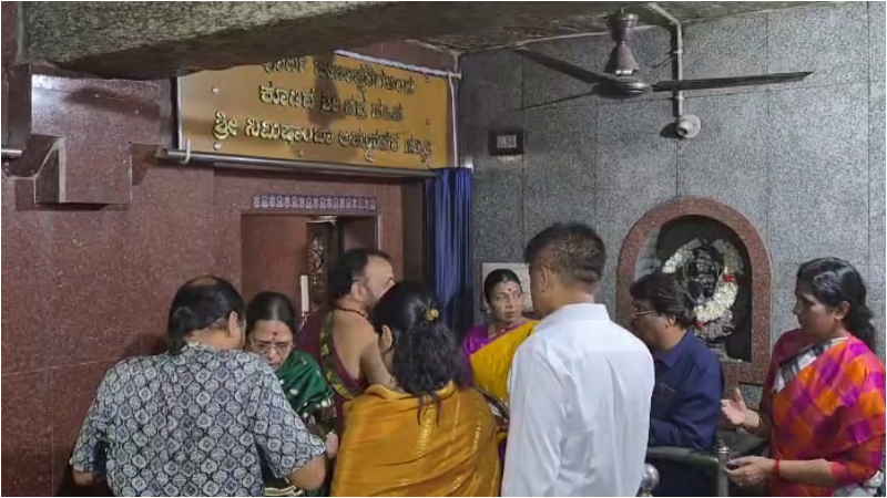 Durga Stalins special puja at Mandya Nimishambha temple in the wake of sons Sanatan controversy 1