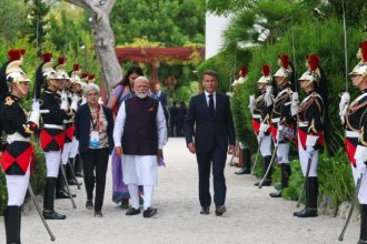 Emmanuel Macron Narendra Modi