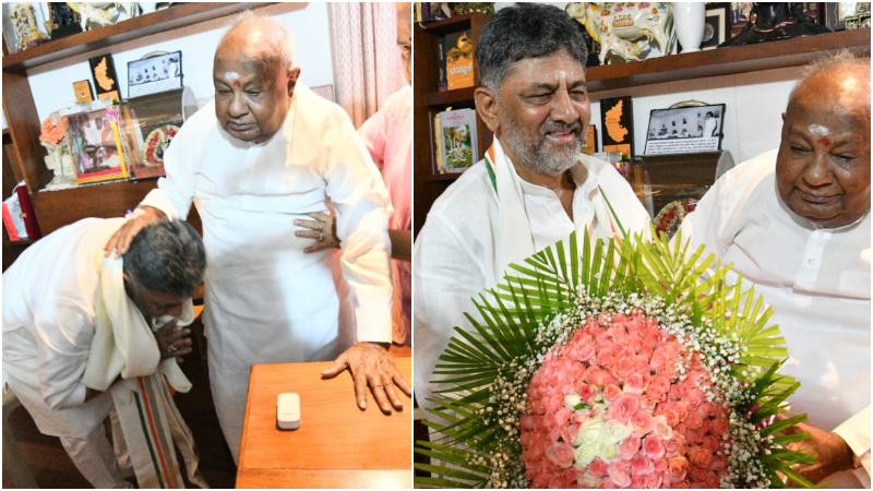 HD Devegowda DK Shivakumar