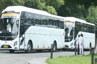 MLC Election Bus From Bidadi To Vidhana Soudha For Congress