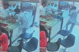 Man disguised as customer steals gold chain in movie style and escapes Bagalkote
