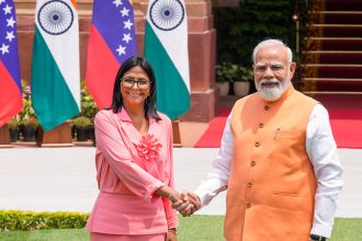 Narendra Modi Delcy Rodriguez 1