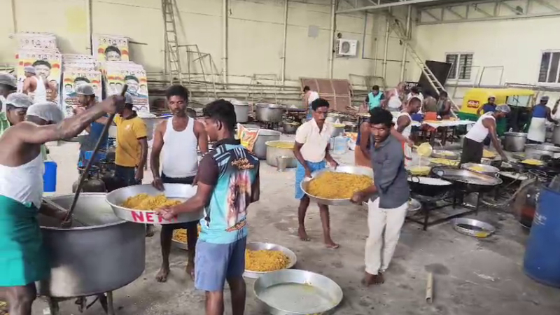 Nelamangala Laddu Preparation