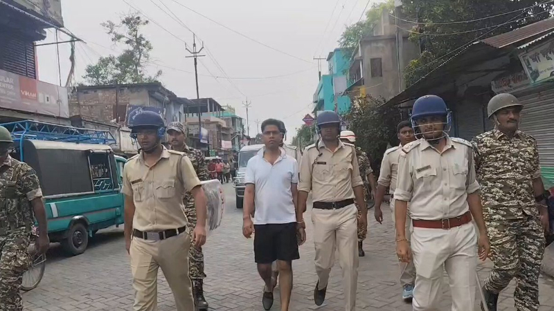 Pushpa of Falta TMC leader Jahangir Khan paraded in shorts after arrest