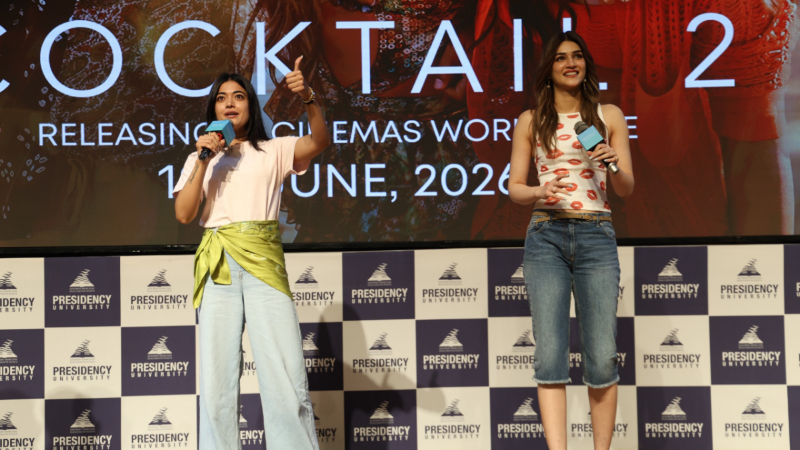 Rashmika Mandanna Kriti Sanon At Presidency University
