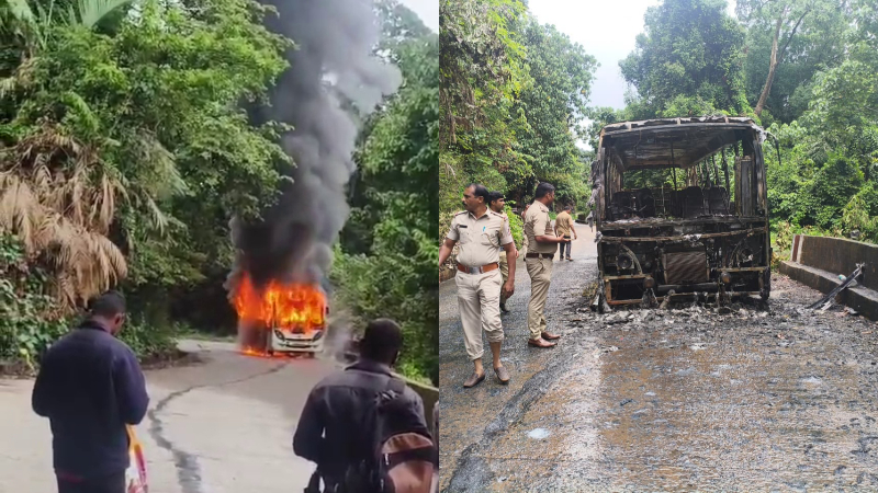 Shivamogga Private Bus Fire