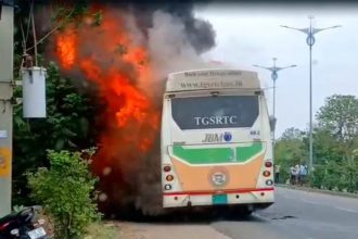 Telangana bus fire accident