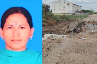Unscientific road work Nurse dies husband seriously injured after falling into pothole with bike Siruguppa Ballari 2