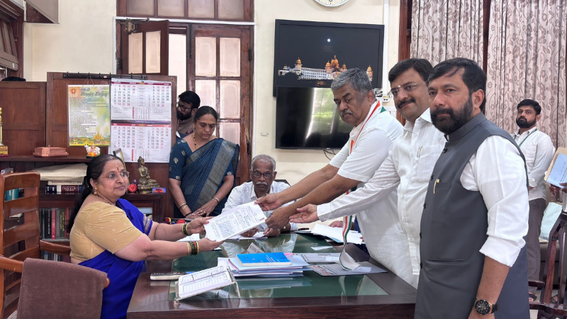 b.k.hariprasad files nomination mlc polls
