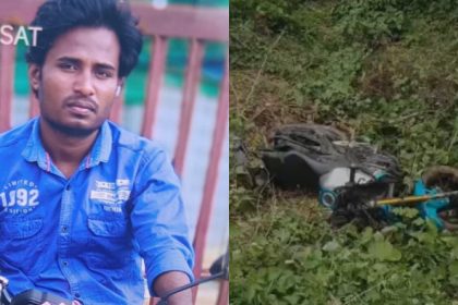 bike falls into ditch while trying to avoid pothole one person dies on the spot in anekal