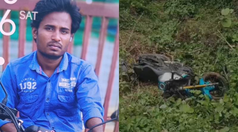 bike falls into ditch while trying to avoid pothole one person dies on the spot in anekal