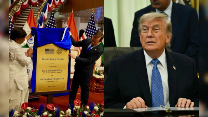 donald trump hyderabad road
