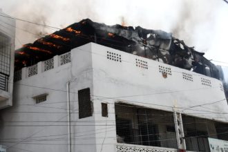 fire accident at a bar in kalaburagi