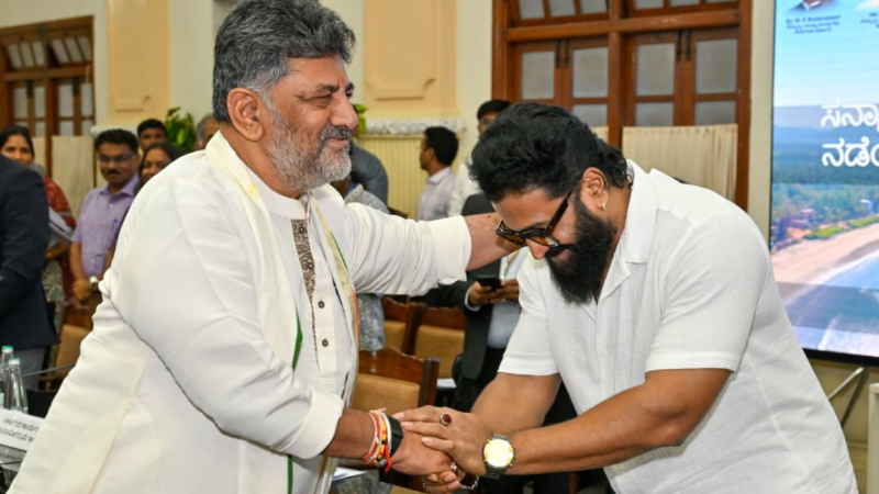 rishab shetty d.k.shivakumar