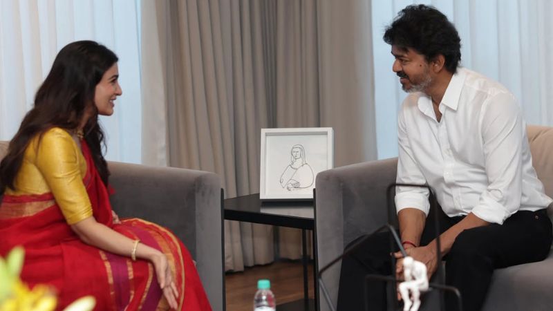 ಸಿಎಂ ಆದ ಬಳಿಕ ವಿಜಯ್ರನ್ನ ಭೇಟಿಯಾದ ಸಮಂತಾ - ದಳಪತಿಯನ್ನ ಹಾಡಿಹೊಗಳಿದ ನಟಿ 9 samanta vijay 1 1