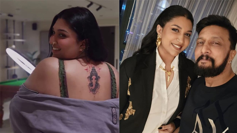 sanvi sudeep tattoo