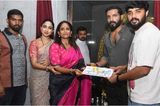 Actress Saniya Iyer and deepa Iyer Claps the Board for Upcoming Kannada Film Sampige 1