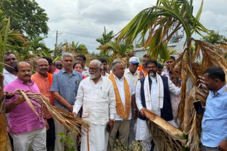 BJP Team Visits Kanakapura Drought Places