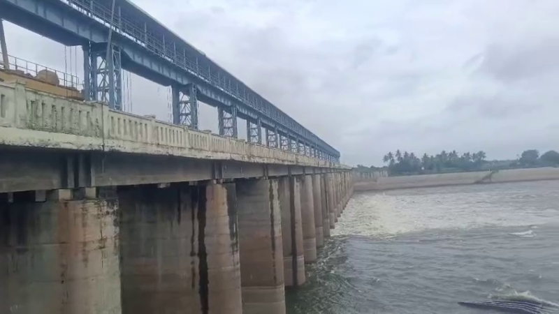 Bagalkote Heavy Rains in Maharashtra Revive Krishna River 16 Gates of Hipparagi Barrage Opened