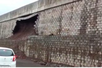 Belagavi Highway Wall