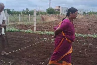 Bidar Old couple Farming