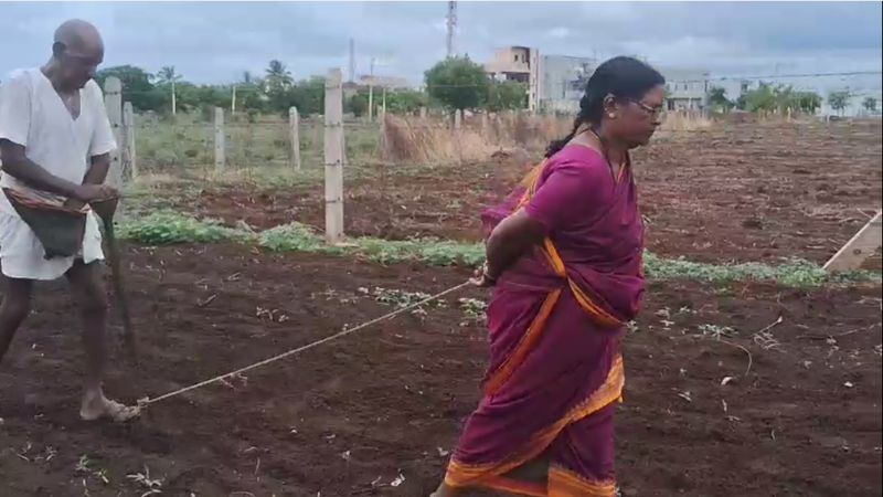 Bidar Old couple Farming