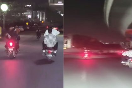 Bike wheeling in Bengaluru