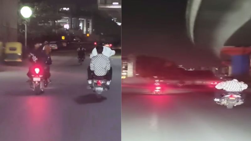 Bike wheeling in Bengaluru