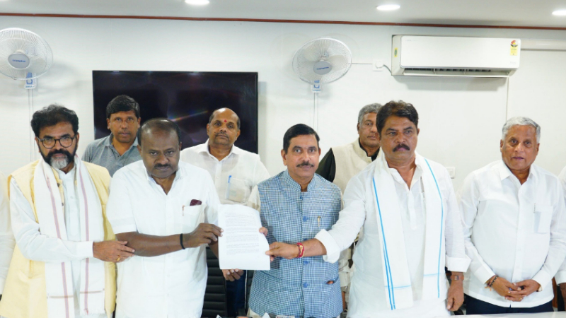 Complaint to Chief Electoral Officer by jds and bjp