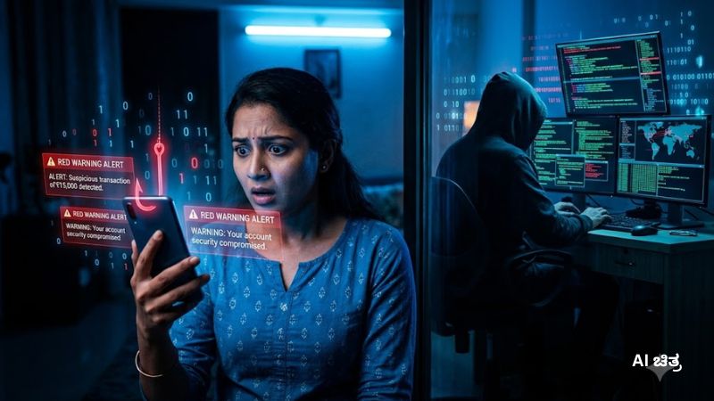'ಒಂದು ಕ್ಲಿಕ್ ಮಾಡಿದ್ರೆ ಖಾತೆ ಖಾಲಿ'... ಹೆಚ್ಚುತ್ತಿರುವುದೇಕೆ ಸೈಬರ್ ವಂಚನೆ ಹಾವಳಿ? 12 Cybercrime in the state 1