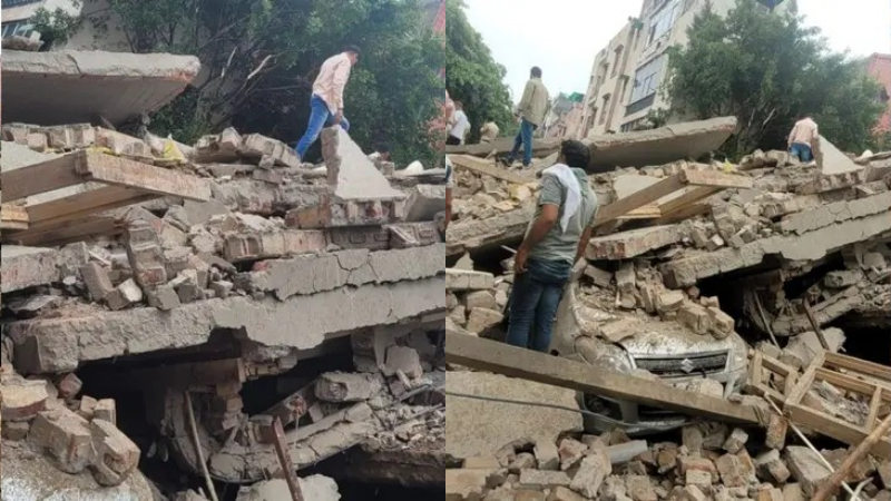 Delhi Rohini Building Collapse