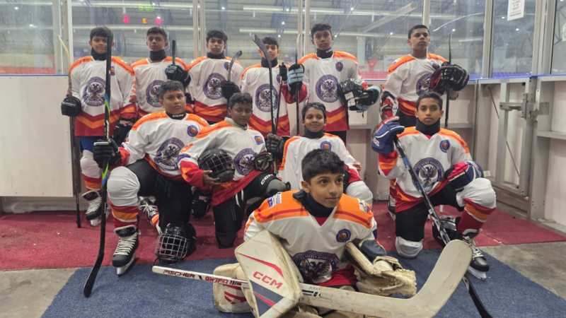Double Silver for Karnataka U 12 Boys Girls Shine at National Ice Hockey Championship 2026 2