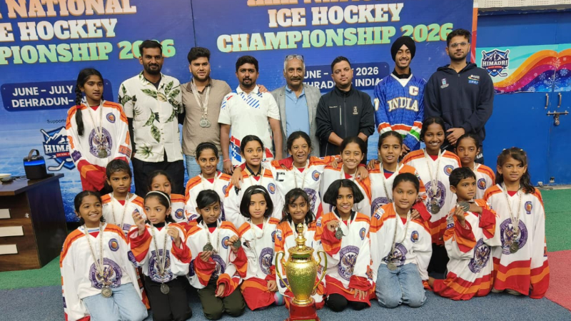 Double Silver for Karnataka U 12 Boys Girls Shine at National Ice Hockey Championship 2026 4