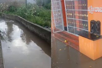 Drainage Mess Near Historic Hanuman Temple in Bagalkots Lokapur Dirty Water Enters Premises Sparks Devotee Outrage