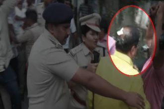 Eggs Pelted at BJP MLA BP Harish During Visit to Congress Office