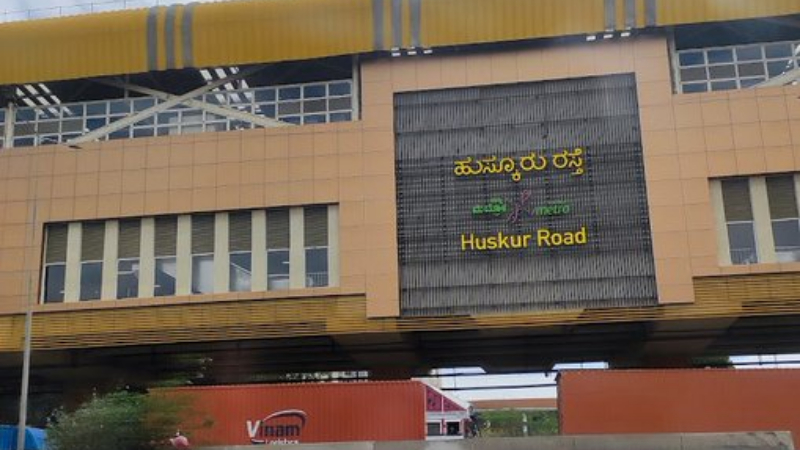 Huskur Road Metro Station