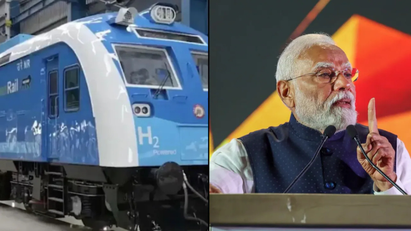 Hydrogen Powered Train PM Modi