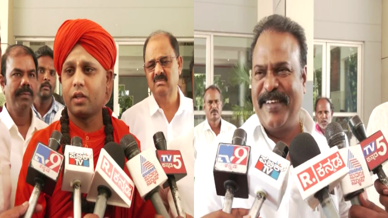 Immadi Siiddharameshwara Swamiji HV Ventakesh Pavagada MLA