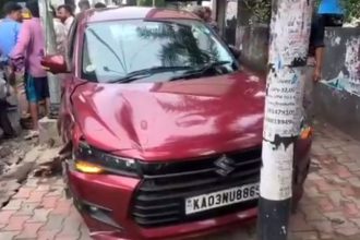 K R Puram Test drive Accident