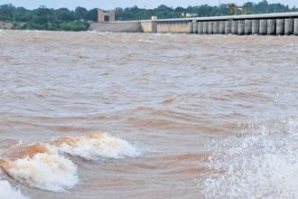 Krishna river rain effect