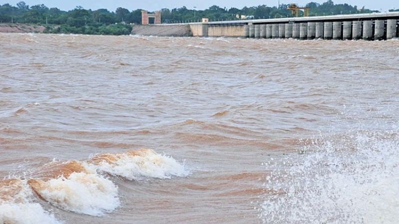 Krishna river rain effect
