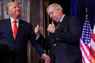 Lindsey Graham and Donald Trump