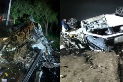 Mahindra XUV 300 explodes in Jamkhandi