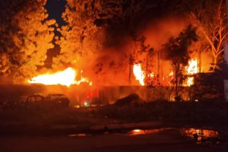 Massive fire guts over 20 luxury cars at Bengaluru garage in Thanisandra 1